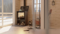 Ready-made fireplace stove Lupo